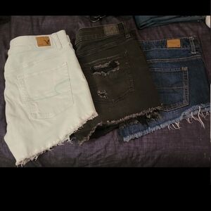 3 American Eagle Denim Shorts 14